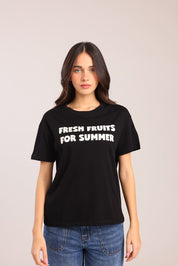 FOX נשים חולצה טישרט נשים עם הדפס טישרט נשים עם הדפס