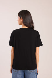 FOX נשים חולצה טישרט נשים עם הדפס טישרט נשים עם הדפס