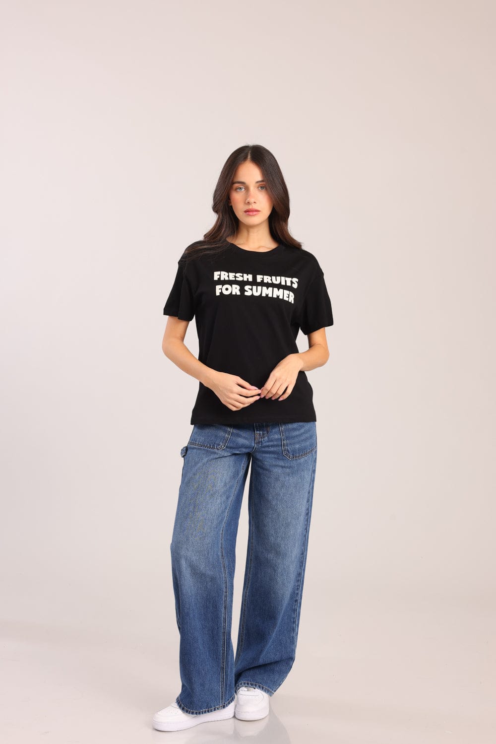 FOX נשים חולצה טישרט נשים עם הדפס טישרט נשים עם הדפס