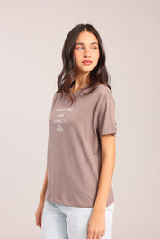 FOX נשים חולצה חולצת טישרט עם הדפס חולצת טישרט עם הדפס