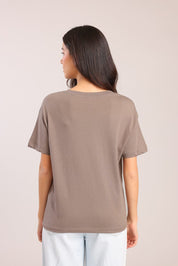 FOX נשים חולצה חולצת טישרט עם הדפס חולצת טישרט עם הדפס