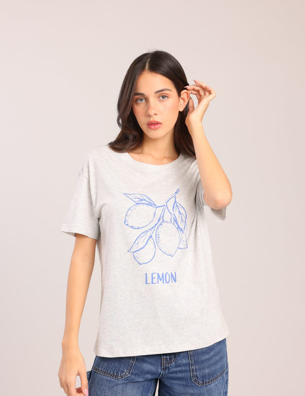 FOX נשים חולצה חולצה עם הדפס חולצה עם הדפס