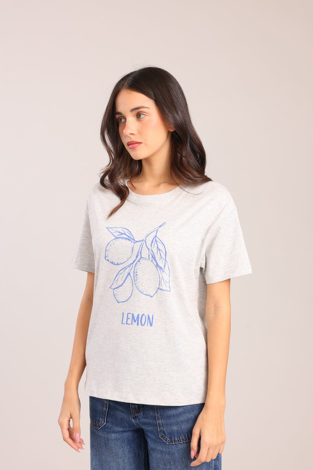 FOX נשים חולצה חולצה עם הדפס חולצה עם הדפס