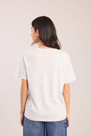 FOX נשים חולצה חולצה עם הדפס חולצה עם הדפס