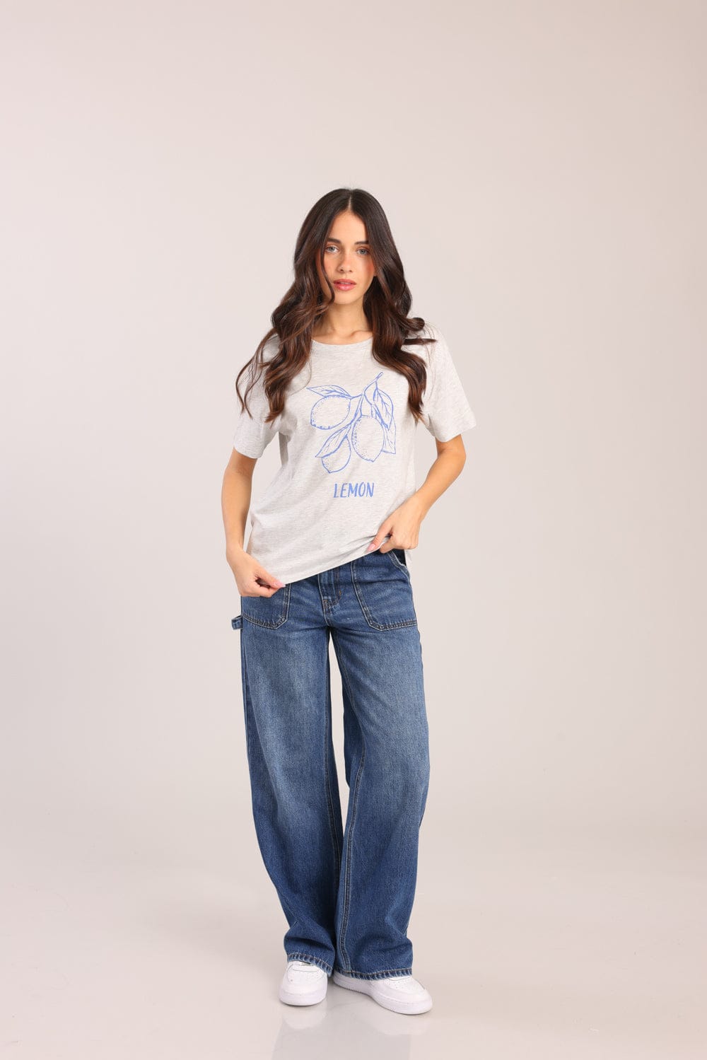 FOX נשים חולצה חולצה עם הדפס חולצה עם הדפס