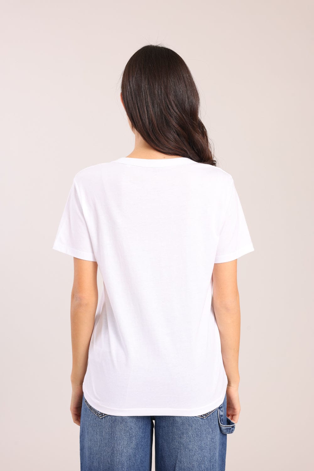 FOX נשים חולצה חולצה V עם הדפס חולצה V עם הדפס