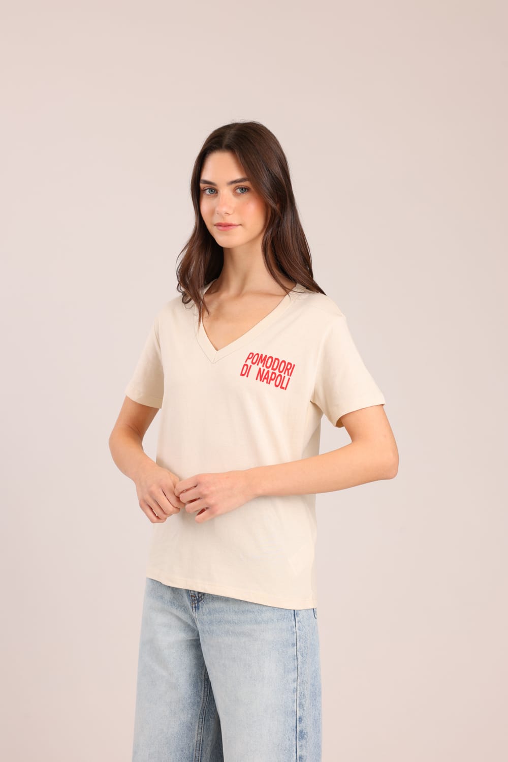 FOX נשים חולצה קצרה חולצה עם הדפס חולצה עם הדפס