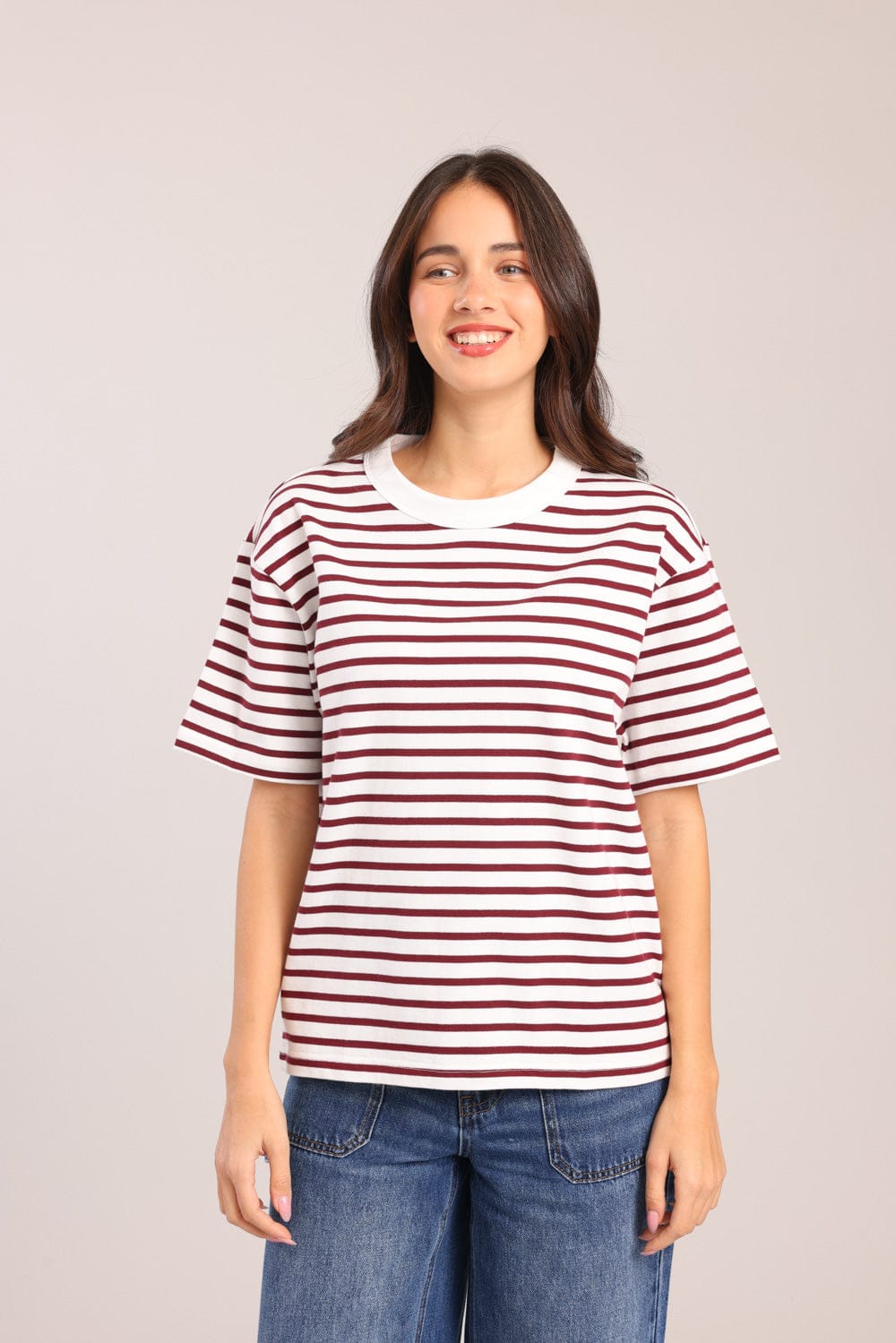 FOX נשים חולצה חולצה עם פסים חולצה עם פסים