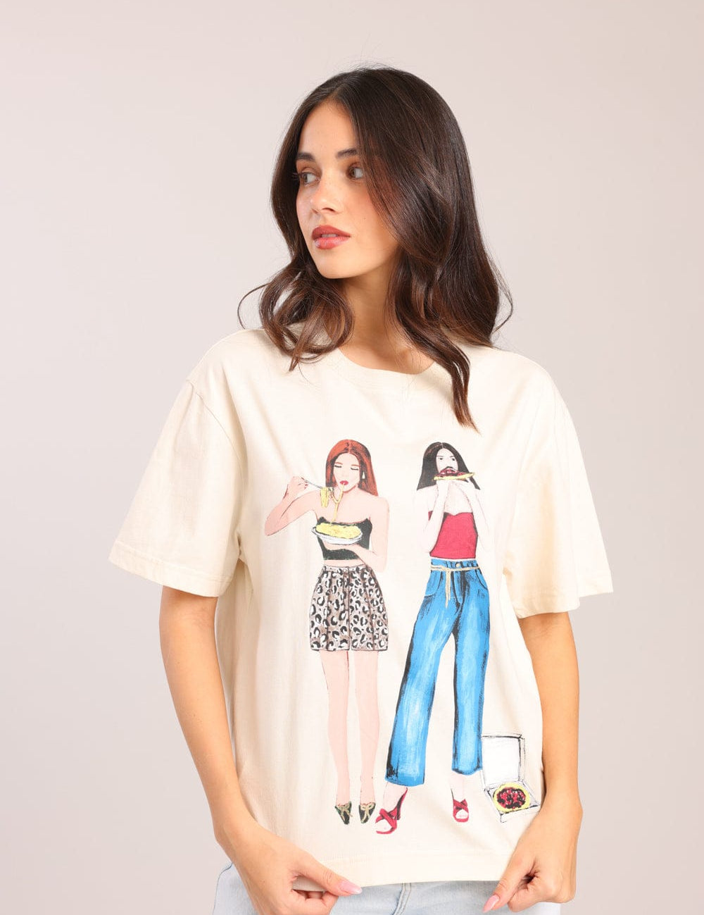 FOX נשים חולצה חולצה עם הדפס חולצה עם הדפס