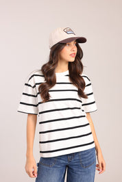 FOX נשים חולצה חולצה עם פסים חולצה עם פסים