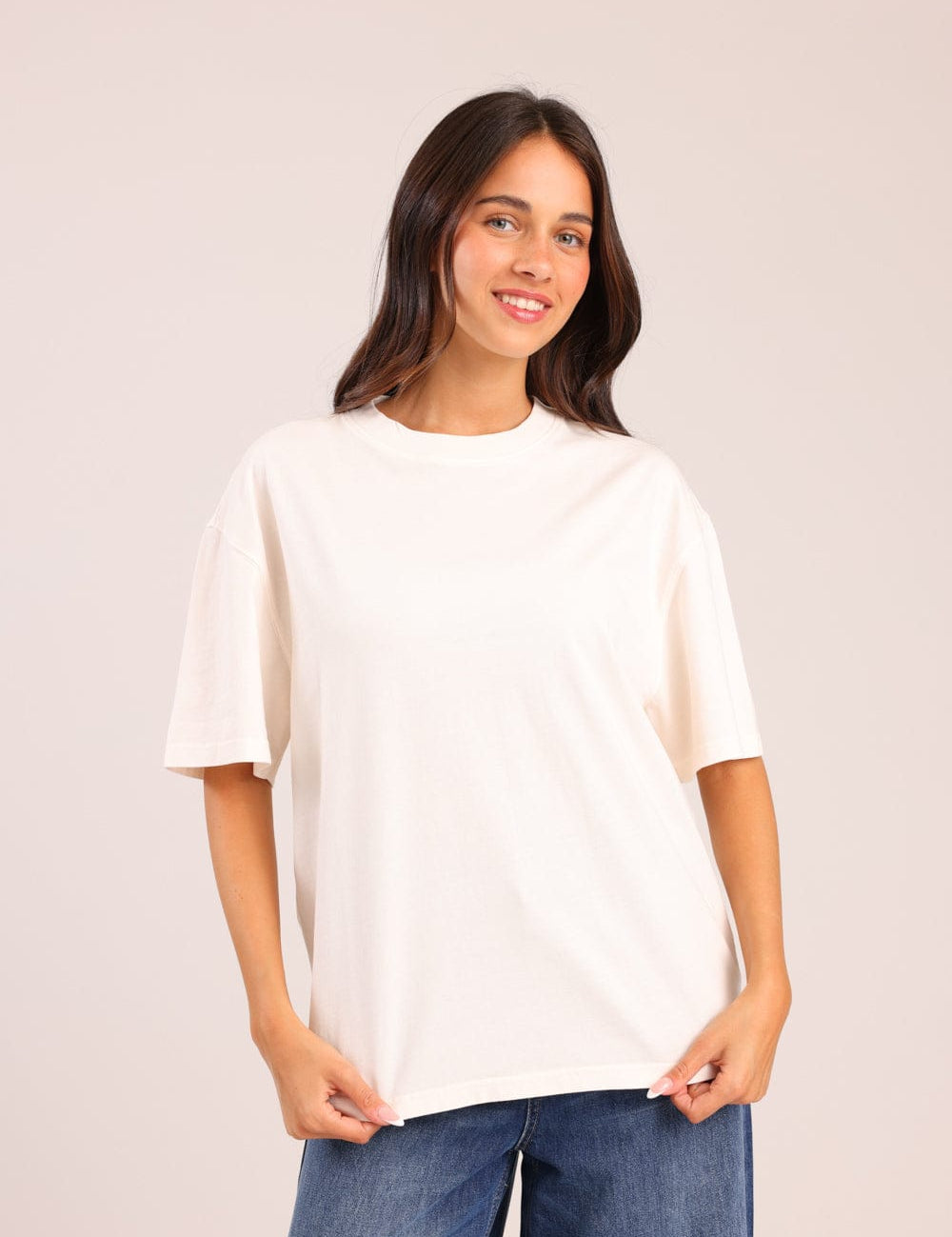 FOX נשים חולצה קצרה חולצה חלקה חולצה חלקה