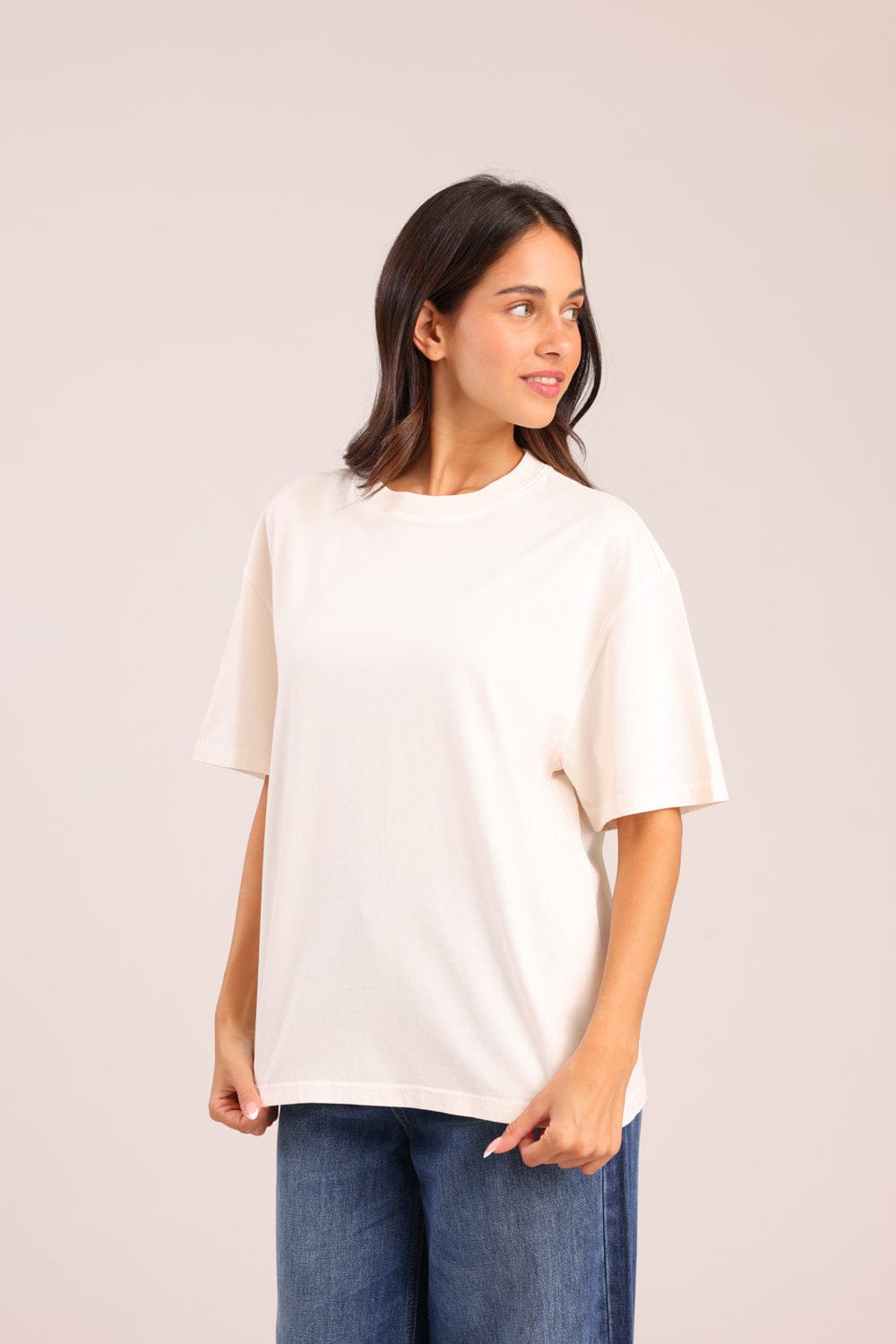 FOX נשים חולצה קצרה חולצה חלקה חולצה חלקה