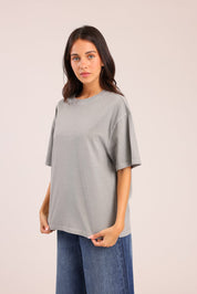 FOX נשים חולצה קצרה חולצה חלקה חולצה חלקה