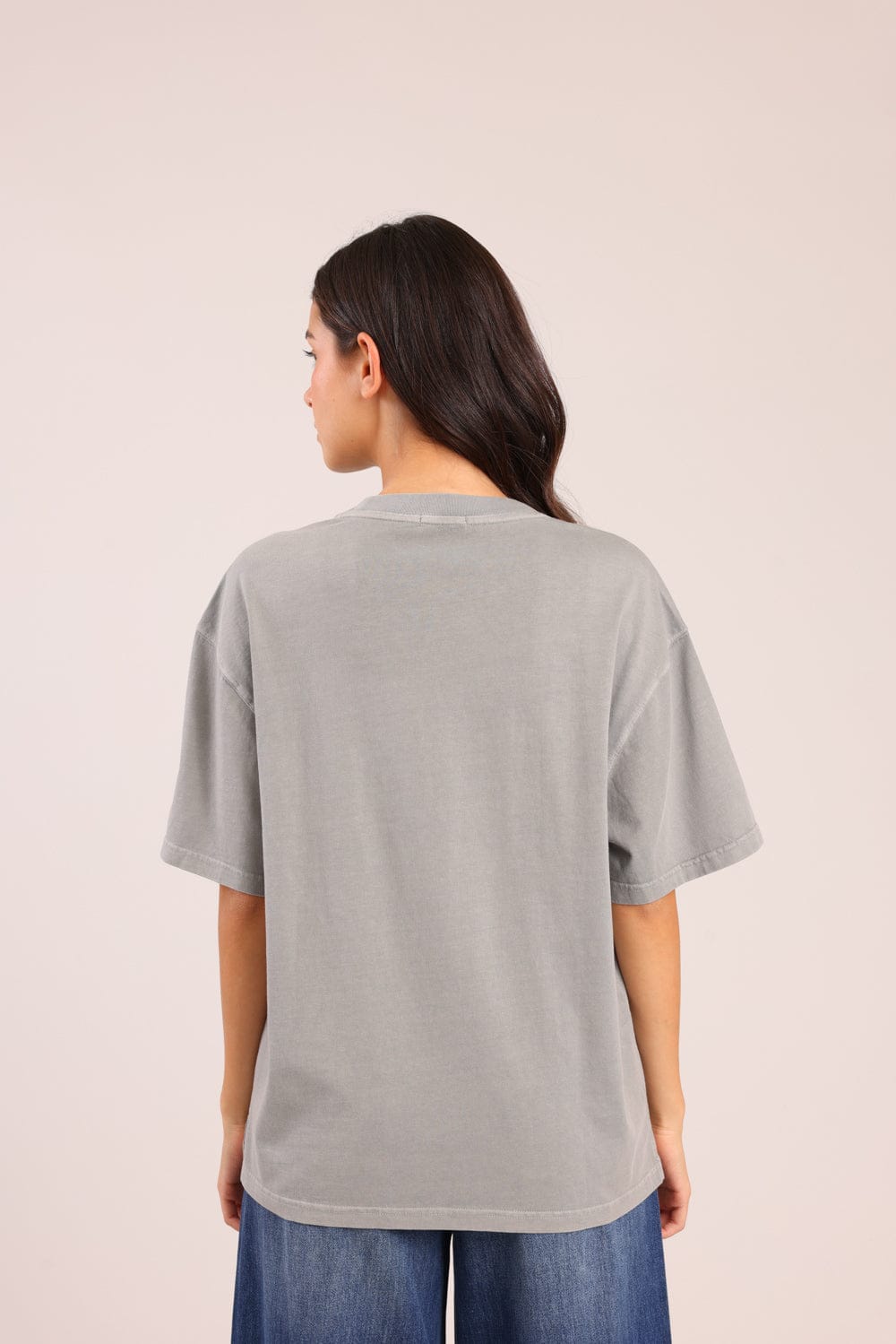 FOX נשים חולצה קצרה חולצה חלקה חולצה חלקה