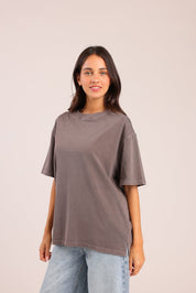 FOX נשים חולצה קצרה חולצה חלקה חולצה חלקה