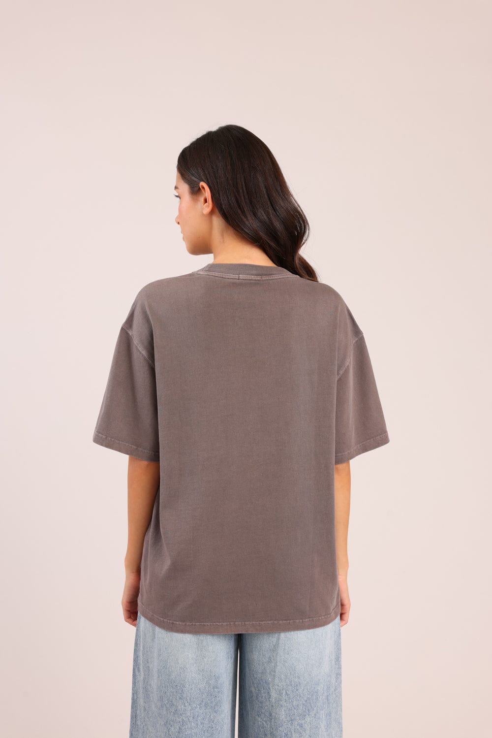 FOX נשים חולצה קצרה חולצה חלקה חולצה חלקה