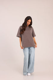 FOX נשים חולצה קצרה חולצה חלקה חולצה חלקה