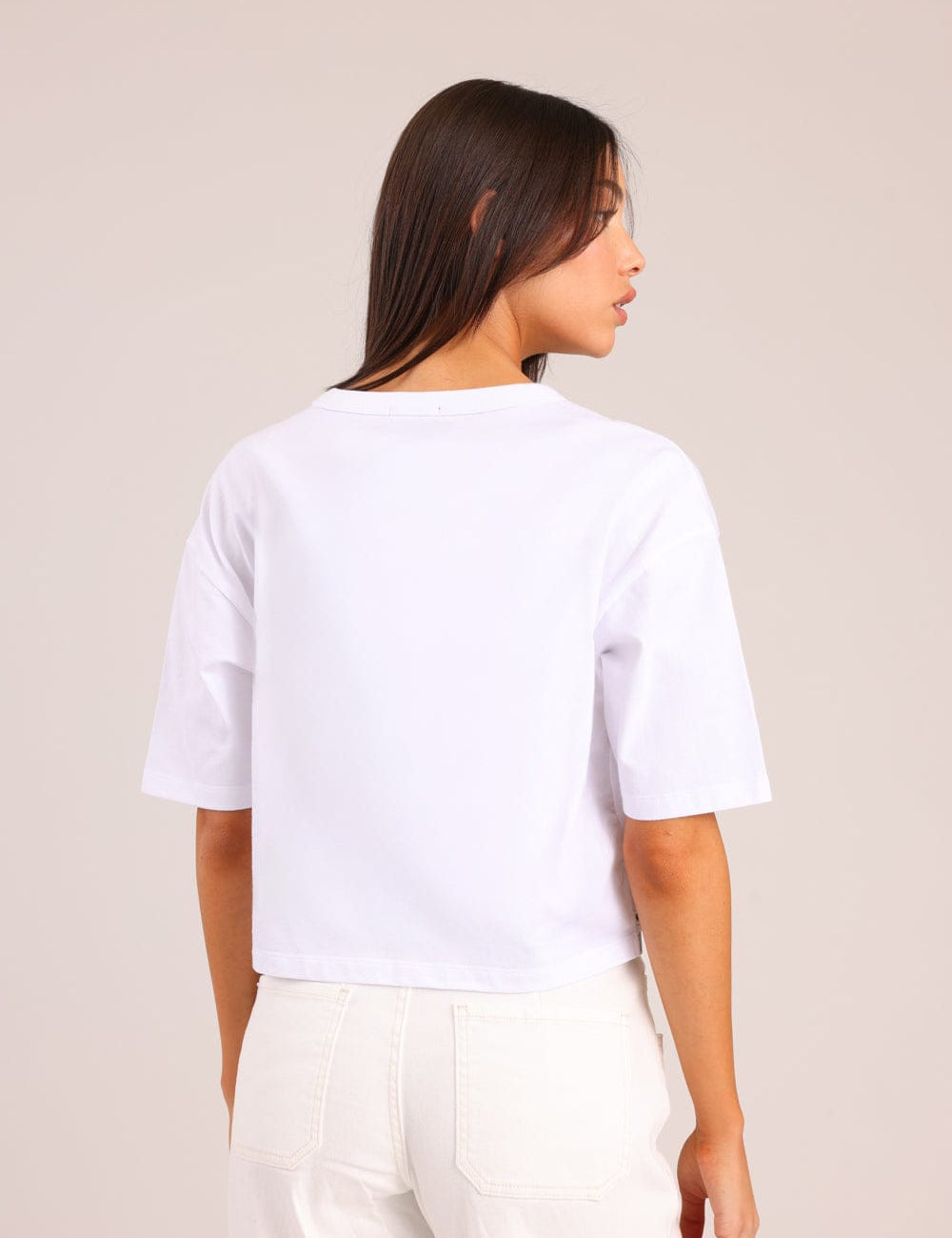 FOX נשים חולצה קצרה חולצה עם רקמה חולצה עם רקמה