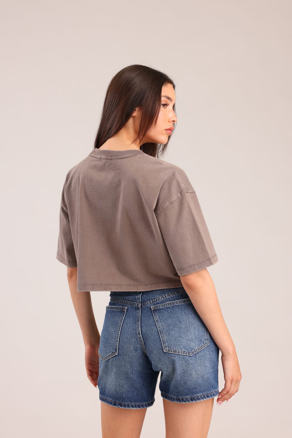 FOX נשים חולצה קצרה חולצה עם הדפס חולצה עם הדפס