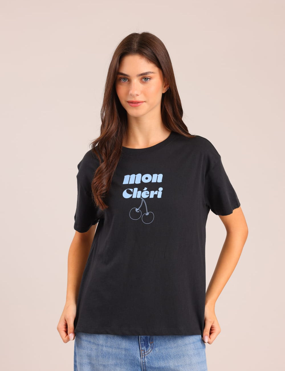 FOX נשים חולצה קצרה חולצה עם הדפס חולצה עם הדפס