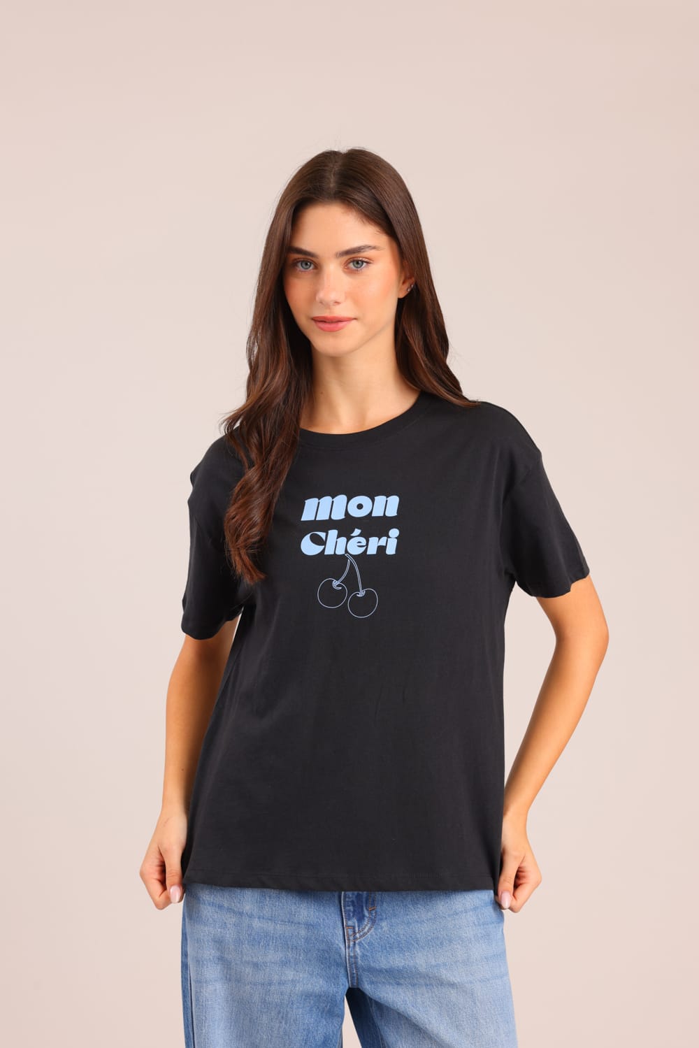 FOX נשים חולצה קצרה חולצה עם הדפס חולצה עם הדפס