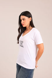 FOX נשים חולצה קצרה חולצה עם הדפס חולצה עם הדפס
