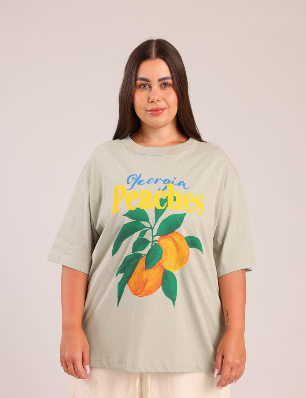 FOX פלאס נשים חולצה קצרה חולצה עם הדפס חולצה עם הדפס