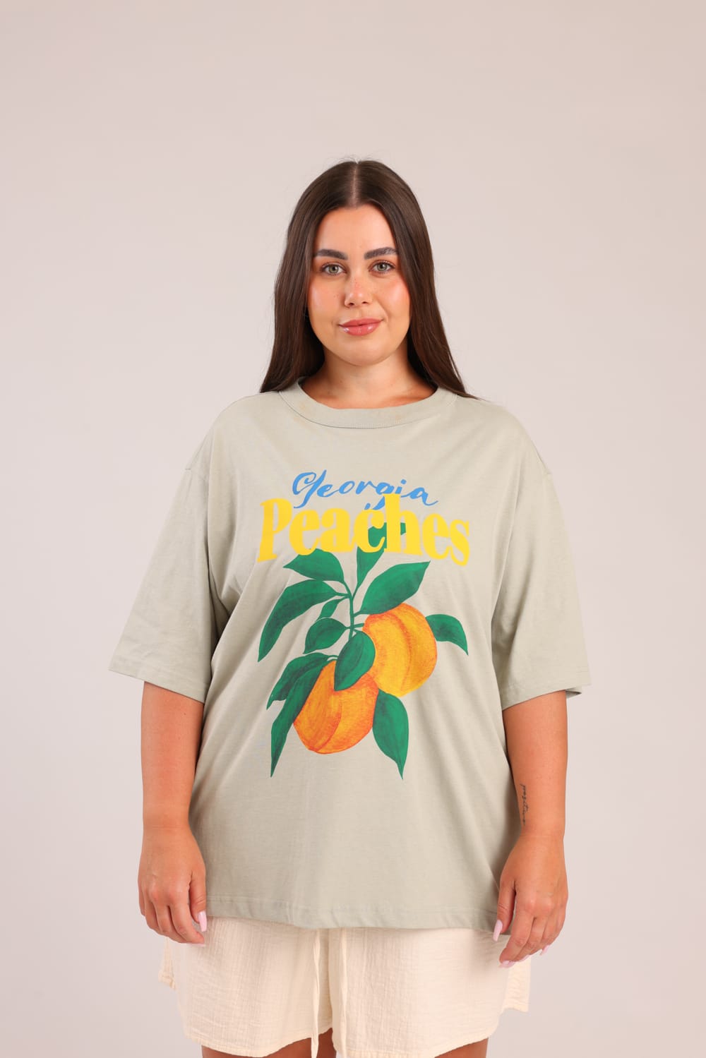 FOX פלאס נשים חולצה קצרה חולצה עם הדפס חולצה עם הדפס
