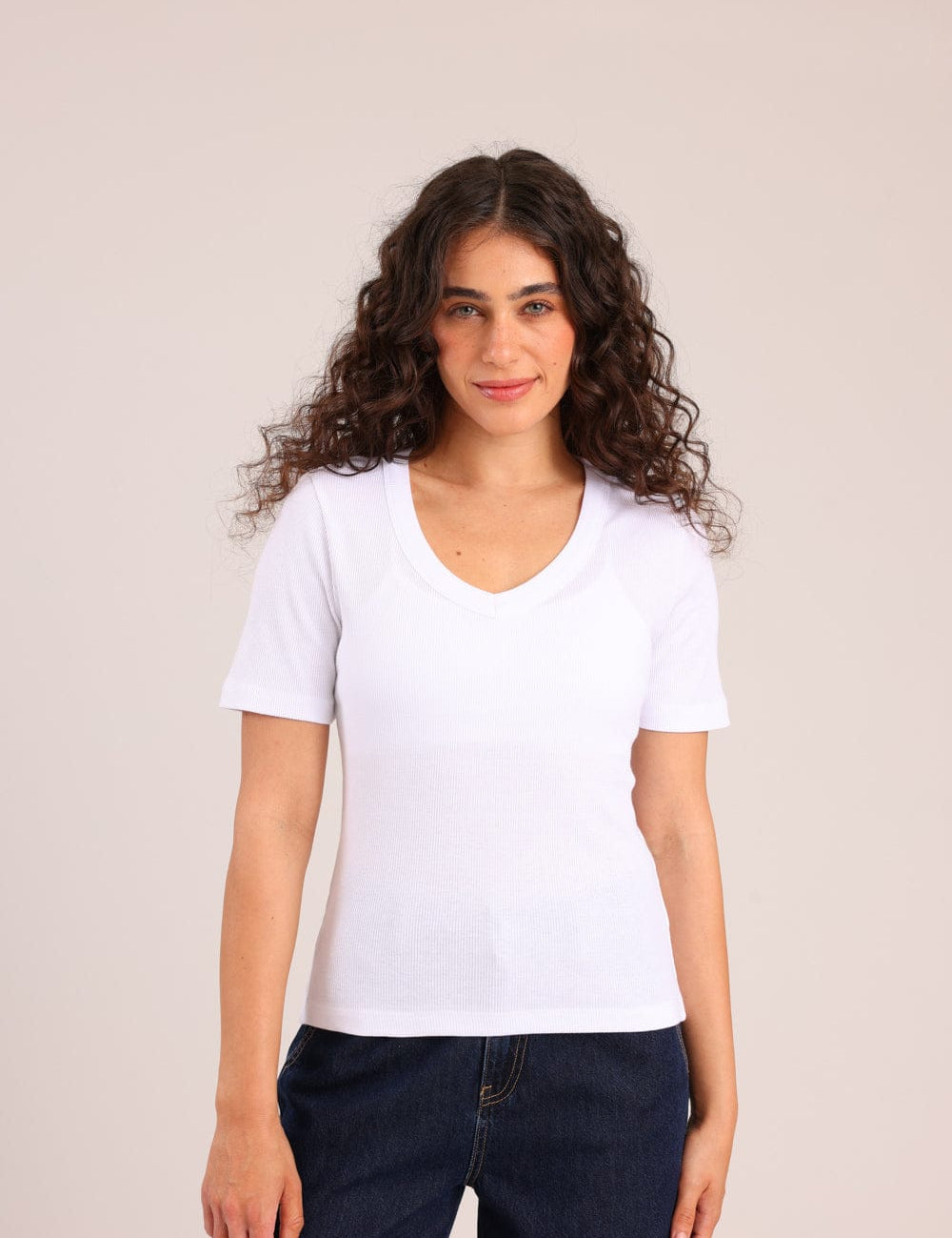 FOX FOX חולצה קצרה חולצת בייסיק חלקה חולצת בייסיק חלקה