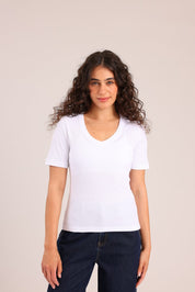 FOX FOX חולצה קצרה חולצת בייסיק חלקה חולצת בייסיק חלקה