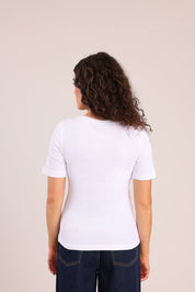 FOX FOX חולצה קצרה חולצת בייסיק חלקה חולצת בייסיק חלקה