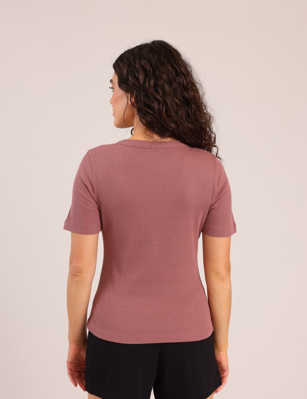 FOX FOX חולצה קצרה חולצת בייסיק חלקה חולצת בייסיק חלקה