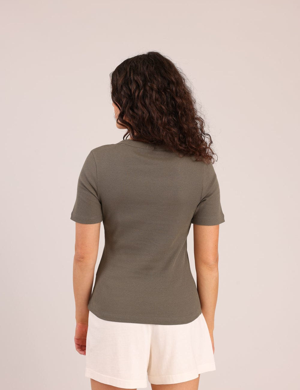 FOX FOX חולצה קצרה חולצת בייסיק חלקה חולצת בייסיק חלקה