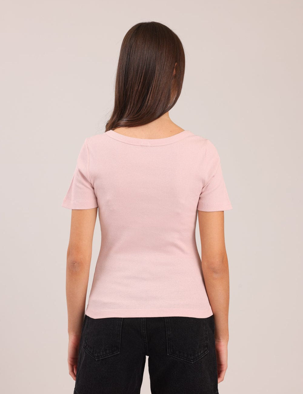 FOX נשים חולצה חולצת טריקו בייסיק חולצת טריקו בייסיק