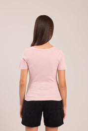 FOX נשים חולצה חולצת טריקו בייסיק חולצת טריקו בייסיק