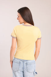 FOX נשים חולצה קצרה חולצה ממותגת הלו קיטי חולצה ממותגת הלו קיטי