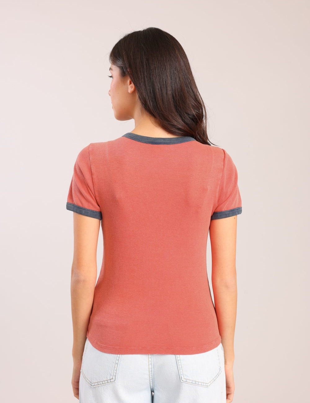 FOX נשים חולצה קצרה חולצה ממותגת מיקי מאוס דיסני חולצה ממותגת מיקי מאוס דיסני