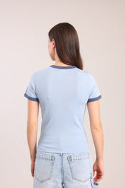 FOX נשים חולצה חולצה עם הדפס חולצה עם הדפס