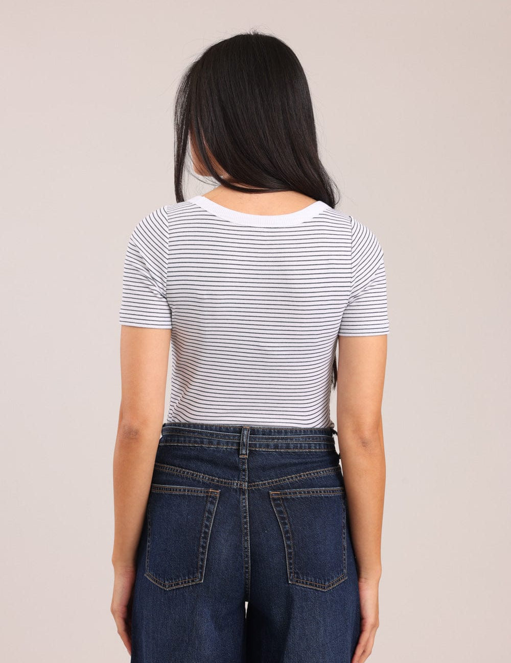 FOX נשים חולצה חולצה עם פסים חולצה עם פסים