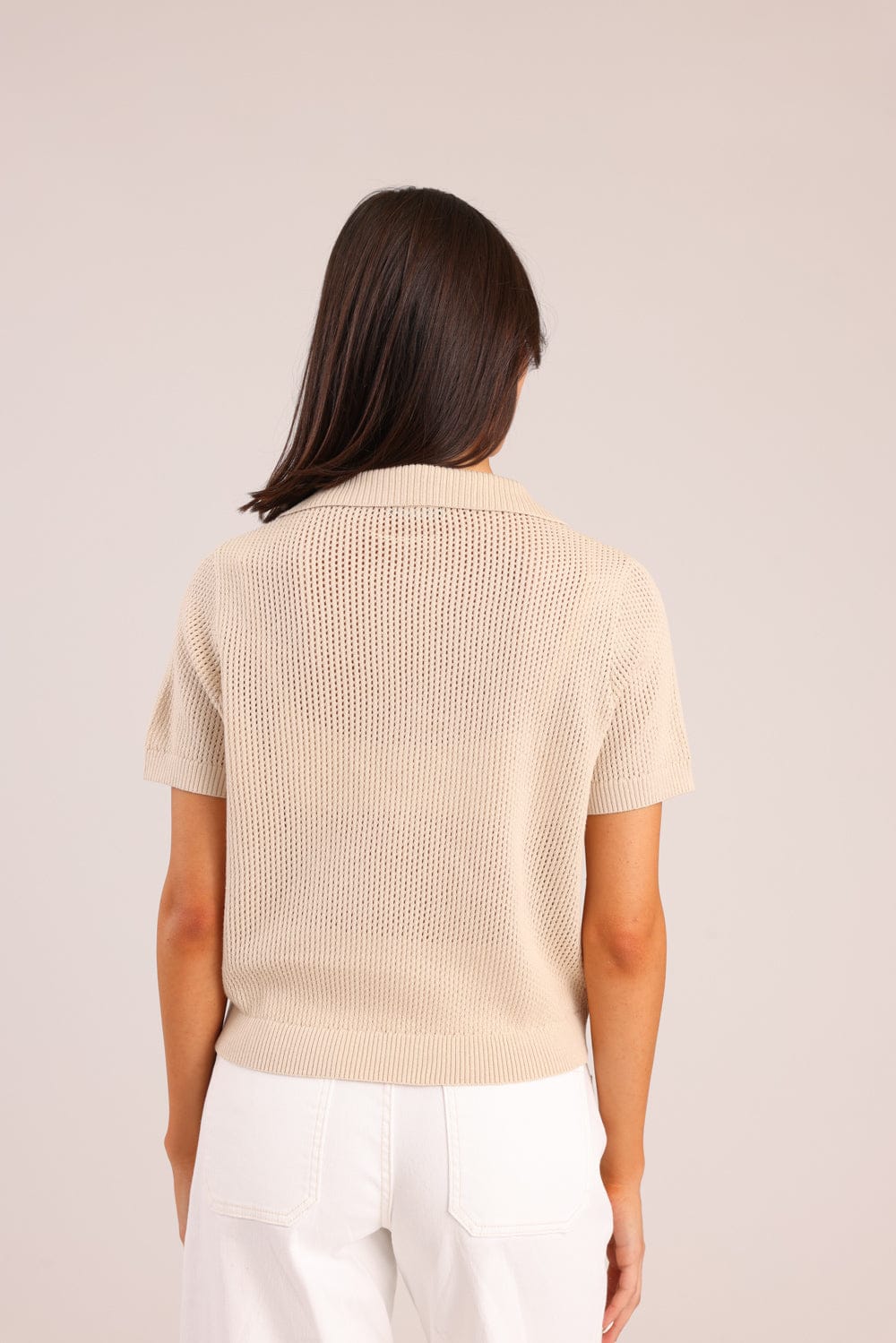 FOX נשים סריגים סריג פולו סריג פולו