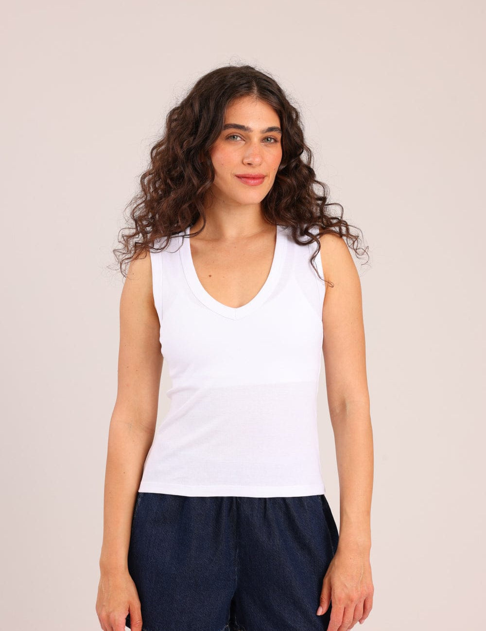 FOX נשים אחר גופייה חלקה גופייה חלקה