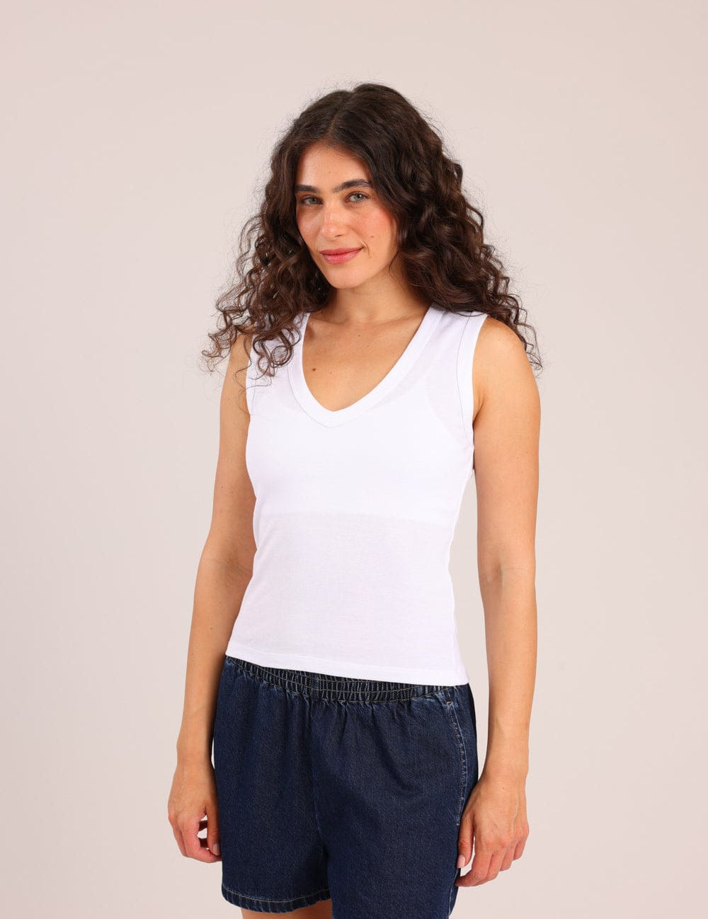 FOX נשים אחר גופייה חלקה גופייה חלקה