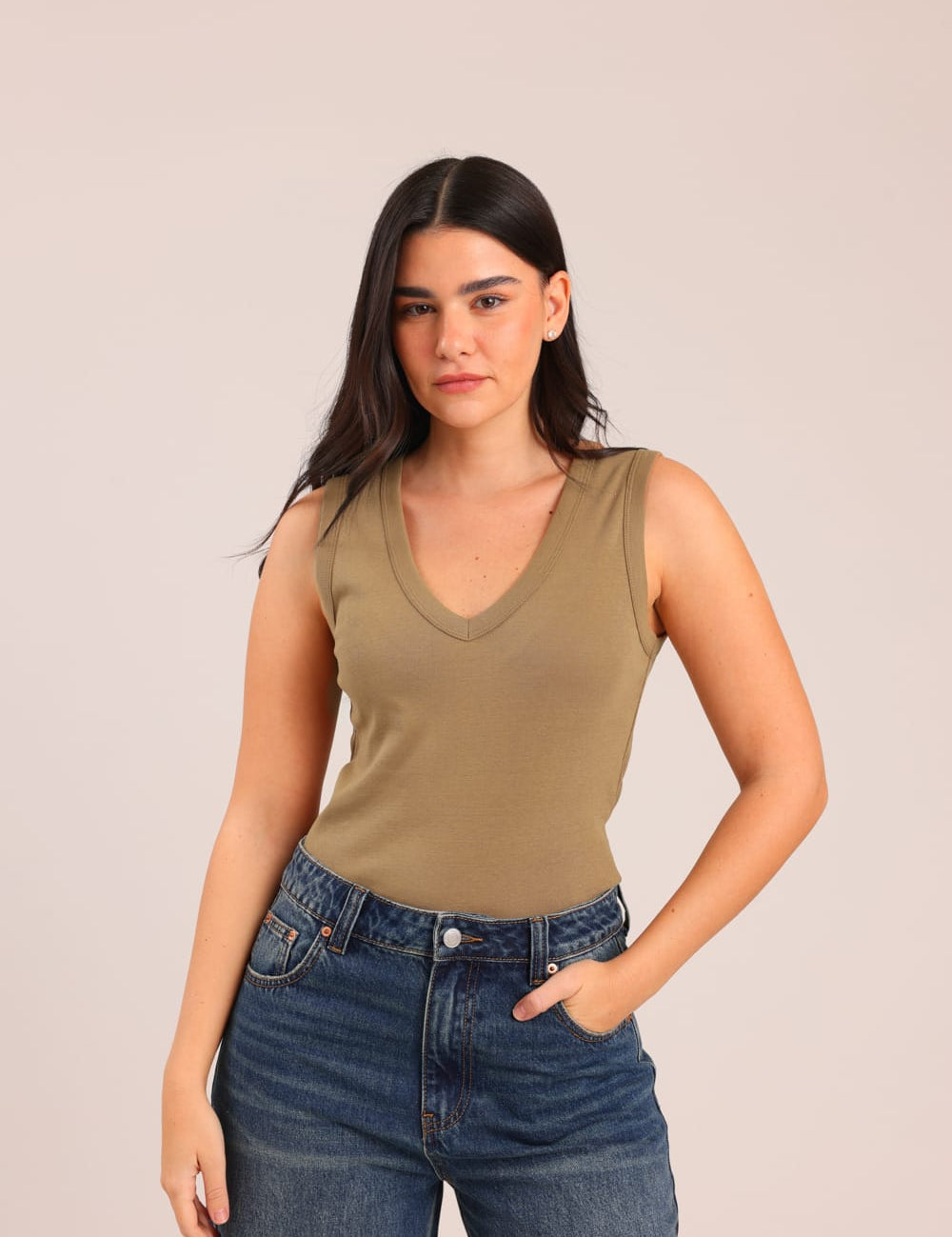 FOX נשים אחר גופייה חלקה גופייה חלקה