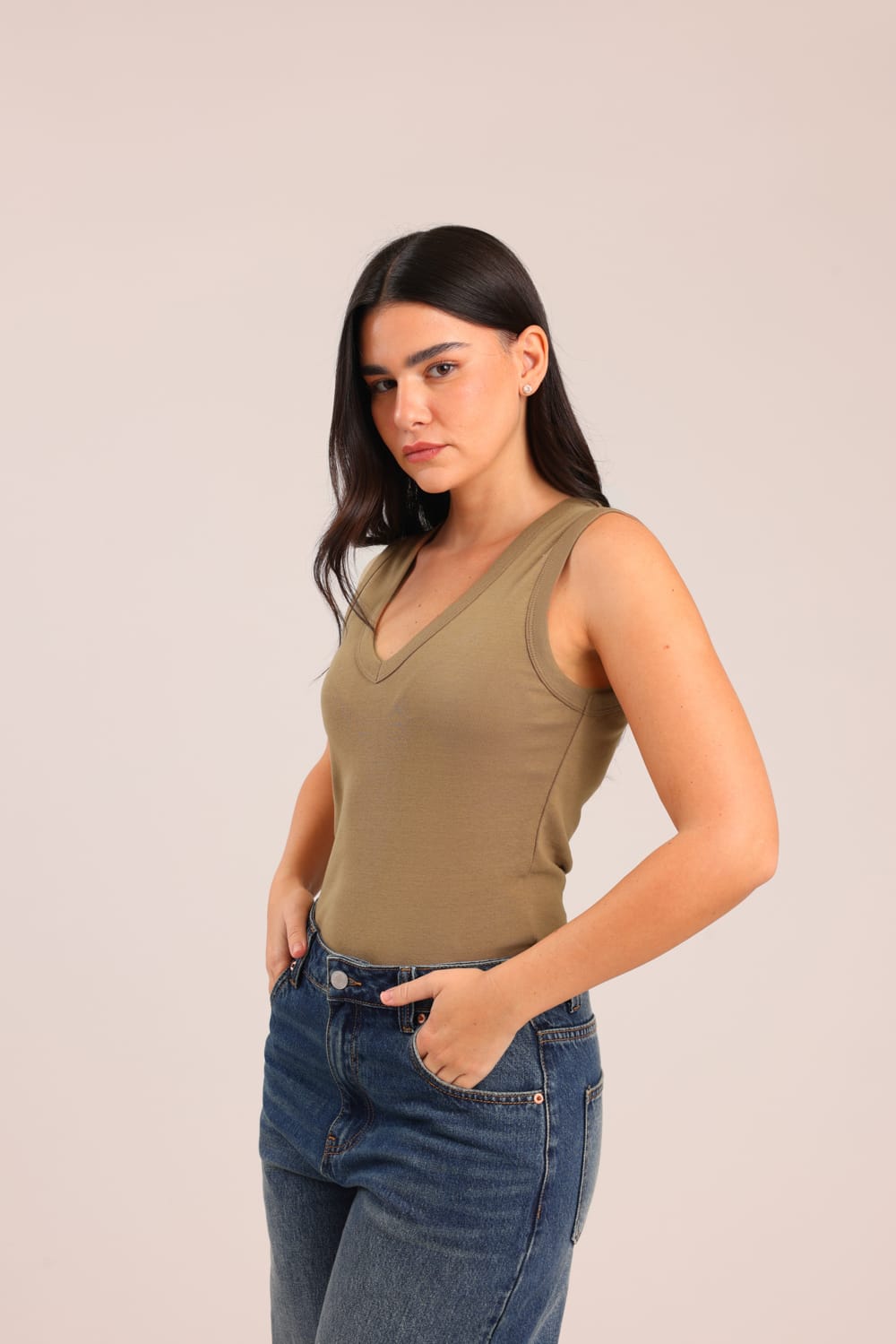 FOX נשים אחר גופייה חלקה גופייה חלקה