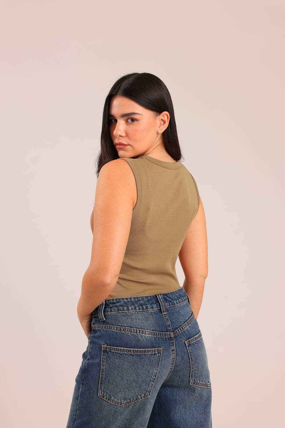 FOX נשים אחר גופייה חלקה גופייה חלקה