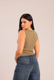 FOX נשים אחר גופייה חלקה גופייה חלקה