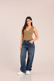 FOX נשים אחר גופייה חלקה גופייה חלקה