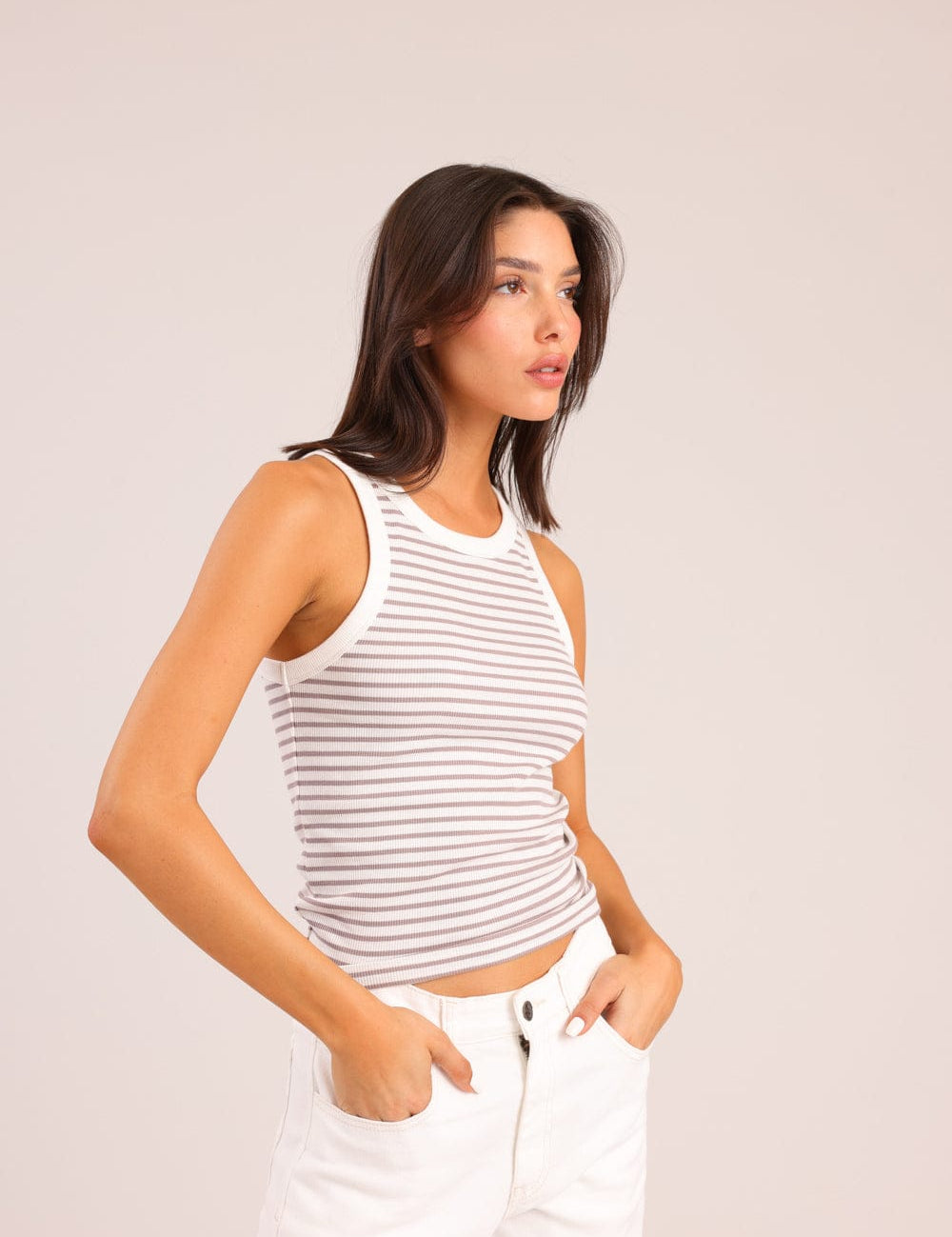 FOX נשים אחר גופיית ריב גופיית ריב