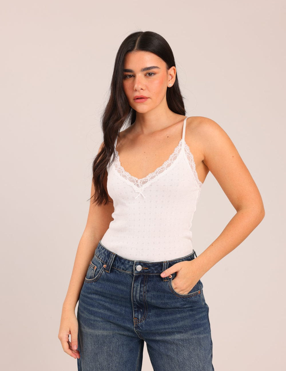 FOX נשים גופיה גופיית ריב גופיית ריב