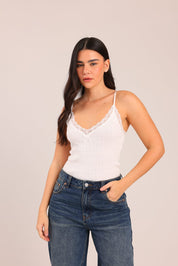 FOX נשים גופיה גופיית ריב גופיית ריב